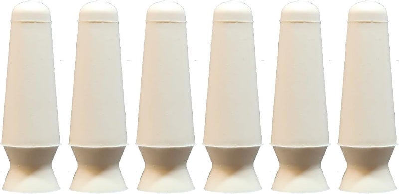 Scleral Cup Lens Inserter Pack of 6, Ventless Contacts Inserter Tool for Scleral Lenses, Hard Contact Lenses, and Prosthetic Eyes, Applies Contacts Safely, Comfortably & Hygienically